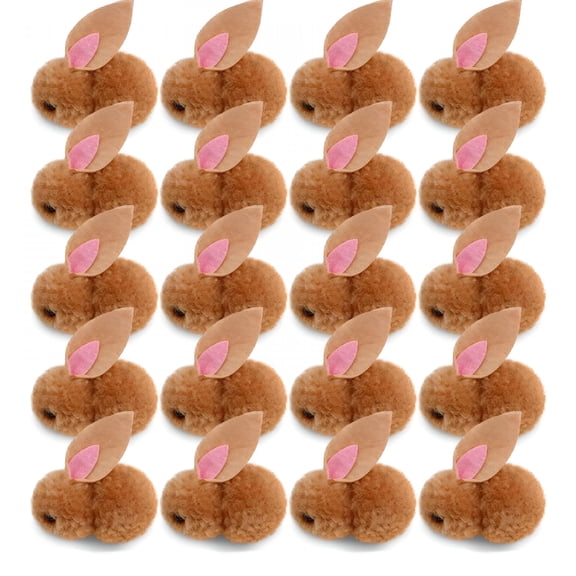 BESTSKY 2026 New Easter Bunny Animals 10Pcs 2 Inch Mini Plush Bunny Rabbit Stuffed Animals Stuffed Toys Soft Tiny Rabbit Doll Plush Hanging Pendant Ornament for Diy Easter Decorations Party