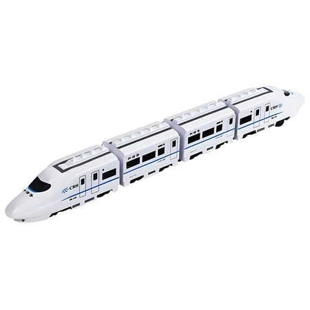 BESTSKY 2026 New Electric Bullet Train with Lights and Sounds Subway Locomotive Engine High Speed Toy Train Model Inertial Driving Play Vehicle for Kids, Children'S Toy Car