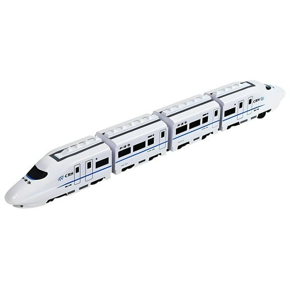 BESTSKY 2026 New Electric Bullet Train with Lights and Sounds Subway Locomotive Engine High Speed Toy Train Model Inertial Driving Play Vehicle for Kids, Children'S Toy Car