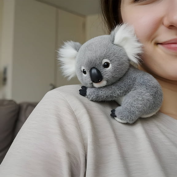 BESTSKY 2026 New Emotional Healing Plush Koala for Emotional Support, Ultra Soft Koala Mimics the Natural Movements Like A Real Koala, Cozy Comfort (9.68In, 1Pc)