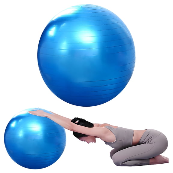 BESTSKY 2026 New Exercise Ball 21.65In Pregnancy Ball Safety and Explosion-Proof Stability Ball Blue for Maternity Workouts Physical Therapy Balance Training Core Strengthening Stability Exercises