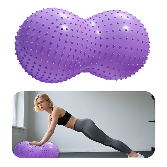 BESTSKY 2026 New Exercise Ball,35.4"*17.7"*17.7" Pregnancy Ball,Anti-Slip Balance Ball,For Yoga,Home Workout,Physical Therapy,Purple