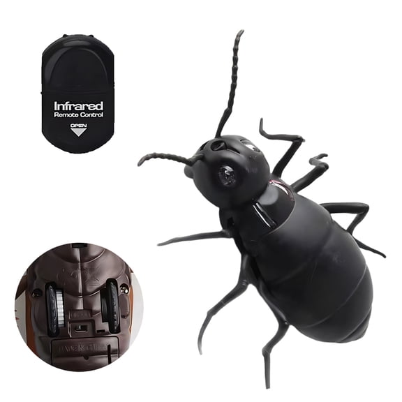 BESTSKY 2026 New Fake Bugs,Remote Control Ant April Fools Pranks,Slender Antenna Plastic Bugs,For Pranks,Party Tricks,Halloween Fun,Entertainment,Prank Gifts
