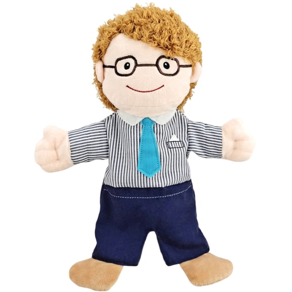 BESTSKY 2026 New Finger Puppets 30Cm Soft Toy Hand Puppets Role-Playing Creative Communication Puppet Style7 for Educational Play Storytelling Interactive Games Kid'S Imagination Development.