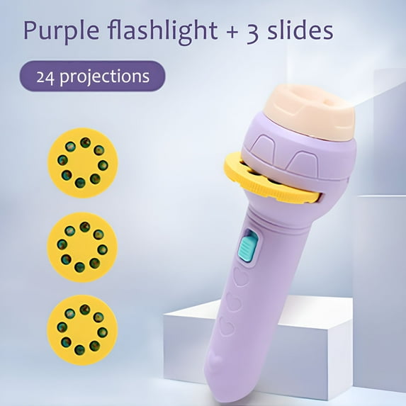 BESTSKY 2026 New Flashlight Lantern for Kids 3-5 Tactical Flashlight Slide Projector Flashlight Projection Light Toy Lamp Education