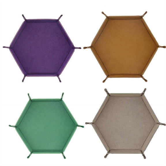 BESTSKY 2026 New Foldable Design Dnd Dice Tray Unique Hexagonal Design Dnd Dice Holder,Style 10 for Tabletop Games, Dice Rolling, Dnd Sessions, Rpg Campaigns