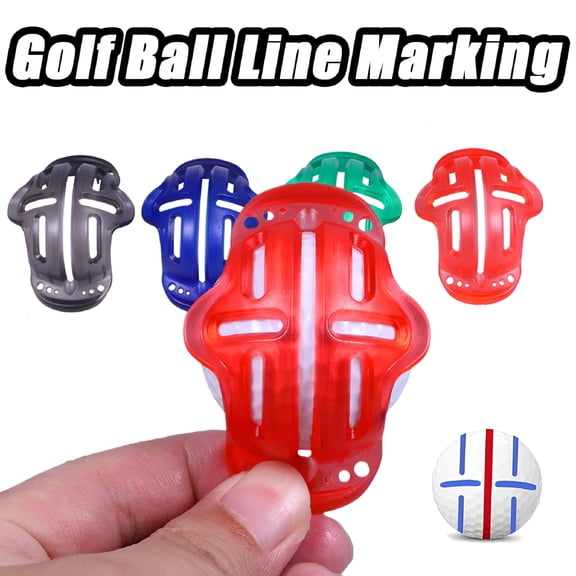 BESTSKY 2026 New Golf Ball Line Marker, Triple Track Golf Ball Marker Alignment Tool for Alignment & Identification, Golf Ball Accessories