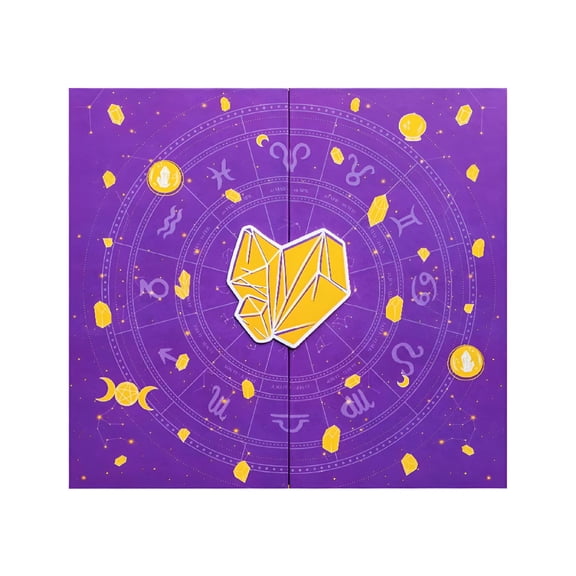 BESTSKY 2026 New Halloween Advent Calendar Reiki Crystal Gift Box with Healing Stones,Mystical Energy Countdown Set for Spiritual Wellness for Meditation,Healing,Relaxation,Wellness,Gift