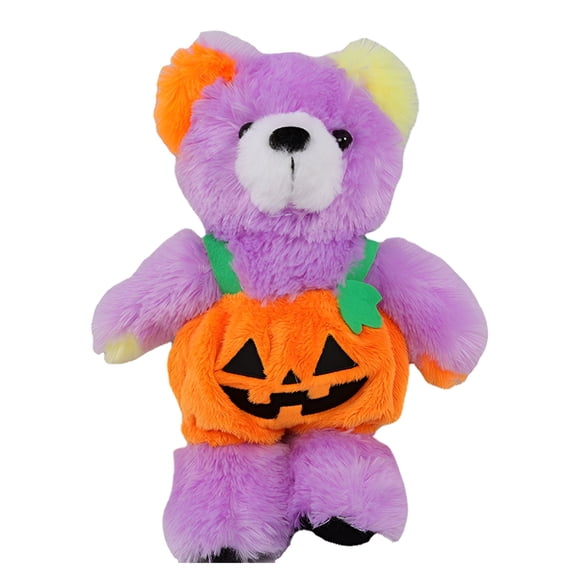 BESTSKY 2026 New Halloween Bear Pumpkin Plush Stuffed Toy Ornaments Stuffed for Kids Gifts for Halloween Decoration,Party Favors,Holiday Gifting,Spooky-Themed Events,Home Decor