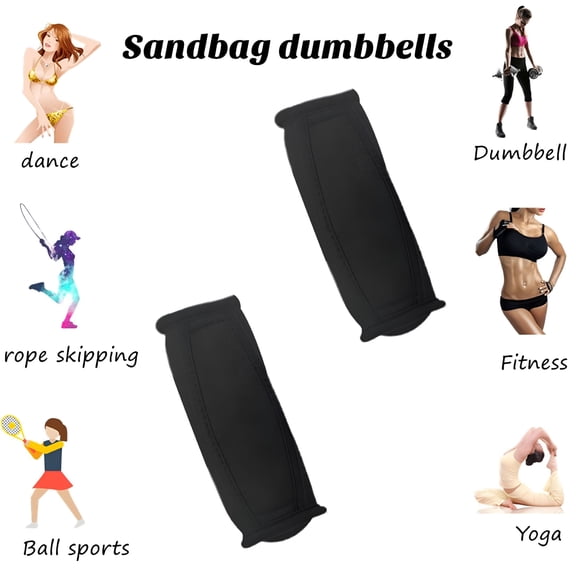 BESTSKY 2026 New Hand Weights Dumbbell Walking Weight 2Pcs Hand Weights with Strap Reusable Physical Therapy Running Jogging Training Sandbag Dumbbell Set