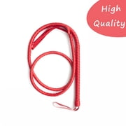 BESTSKY 2026 New Handmade Leather Cowhide Stock Whips for Horse Riders,Trainers,Beginners,And Toddlers,Black Equestrian Bullwhip,Red,For Horseback Riding,Training,Outdoor Use,And Performance.