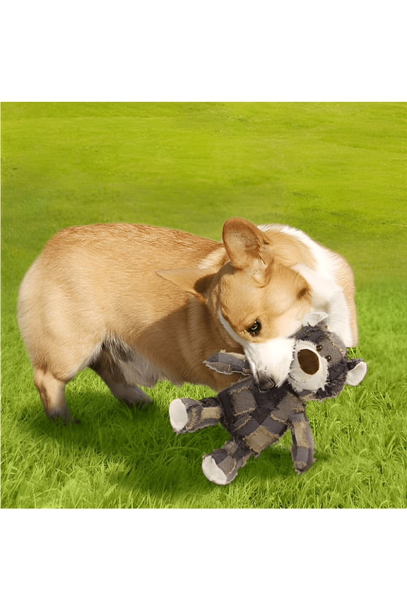2026 New Heavy Chewers Indestructible Robust Bear Dog Toy,Sturdy Squeaky Dog Toys,Unbreakable Stuffed Plush Dog Toys for Aggressive Chewers