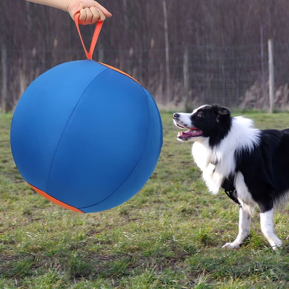 BESTSKY 2026 New Herding Dog Balls Horse Ball Toy Thickened Anti-Burst Ball Scratch-Resistant Training Ball Stimulates Senses Confidence Toy for Horses Cattle Dogs Blue