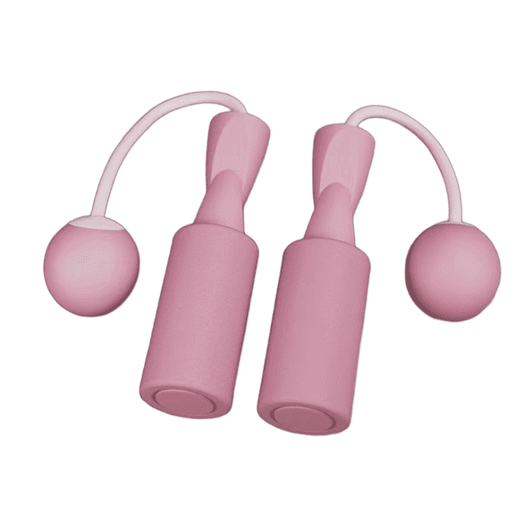 BESTSKY 2026 New Jump Rope for Men Full-Body Workout Jump Rope for Women Easy to Learn Weighted Jump Rope Increases Explosiveness for Home Gym Outdoor Pink Big Ball