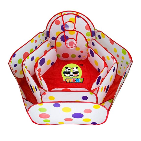 BESTSKY 2026 New Kids Ball Pit Pop Up Tent Build-Free Children Playhouse Foldable Gentle and Soft Baby Playpen Multicolor for Indoor Play Playdates Parties Early Childhood Development