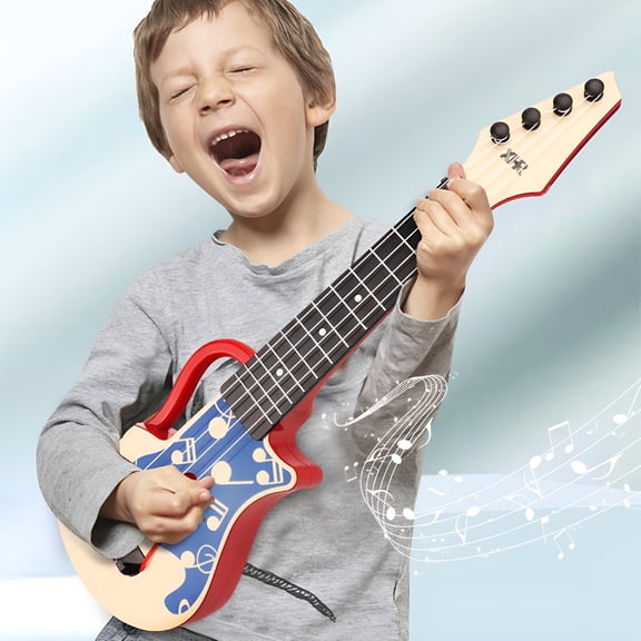 BESTSKY 2026 New Kids Guitar Ukulele,17 Inch Toy Guitar for Girls Boys-Toddler Ukulele with 4 Strings for Kids Ages 3~8 Year Old-Simulation Musical Instruments for Early Learning