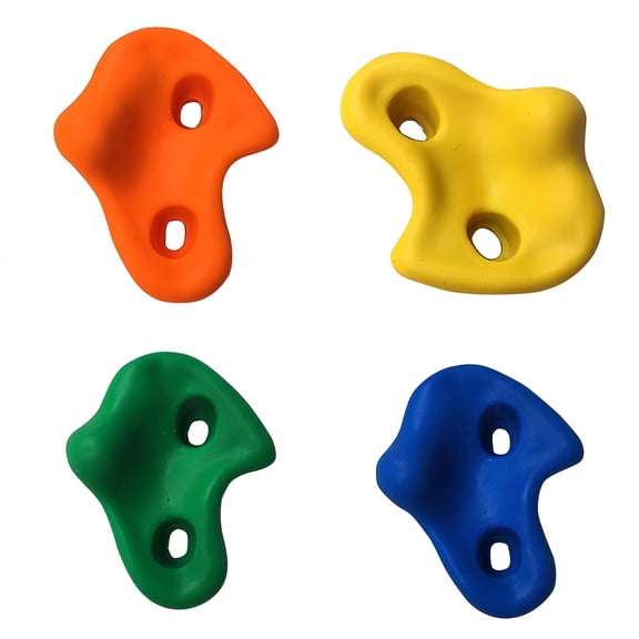 BESTSKY 2026 New Kids Rock Wall Climbing Hand Holds Set Indoor Outdoor Playground with Screw Blue, for Home Climbing Walls, Playgrounds, Outdoor Fitness, Kids Activities, Physical Development