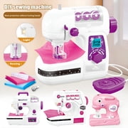 BESTSKY 2026 New Kids Sewing Machine Toy Toddler Mini Sewing Machine with Pre-Threaded Box,For Kids,Girl,Household,Travel 1Set,For Learning,Creative Play,Early Education,Crafting,Fun Activities