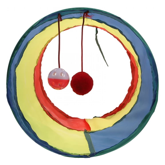 BESTSKY 2026 New Kit Large Cat Tunnel Plaything with Foldable Design, for Indoor Play, Cat Exercise, Hide-And-Seek Games, Space-Saving Storage, Interactive Fun