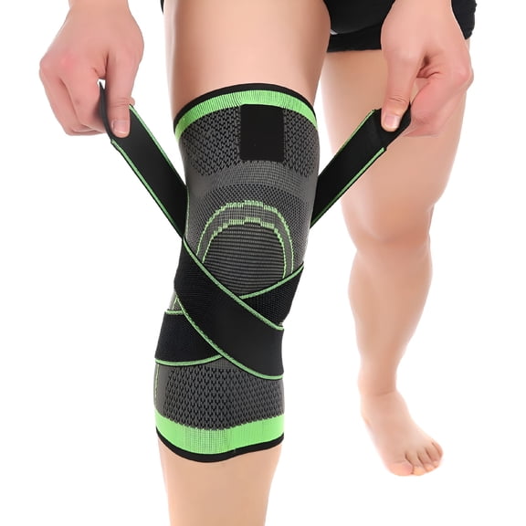 BESTSKY 2026 New Knee Sleeve, Knee Pads Compression Fit Support - for Joint Pain and Arthritis Relief, Improved Circulation Compression - Wear Anywhere - Single (Green, L)