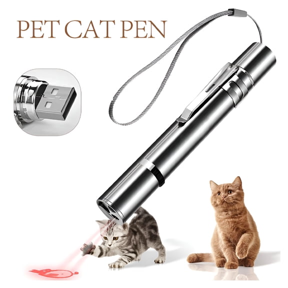 BESTSKY 2026 New Laser Pointer,Cat Toy Usb Charging Laser Rod 5 Pattern Pet Toy for Cat Chase for Playing,Exercise,Hunting,Stimulation