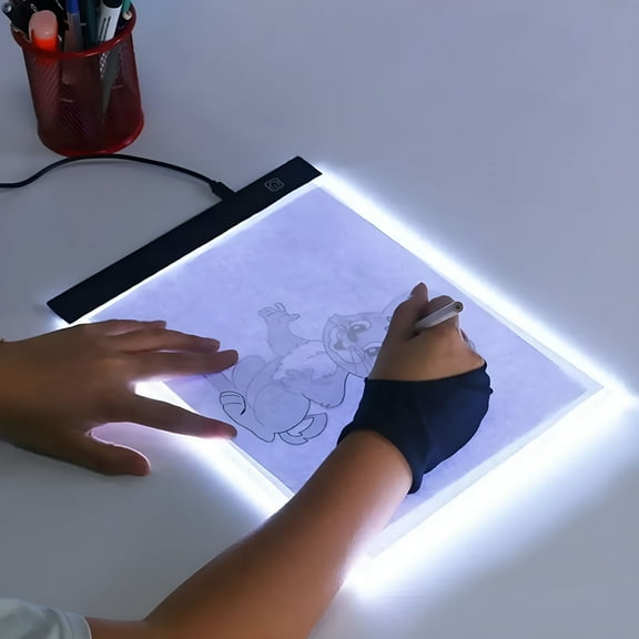 BESTSKY 2026 New Led Drawing Copy Board Kids Toy 3 Level Dimmable Painting Tablet Night Light Note Pad Children Learning Educational Game
