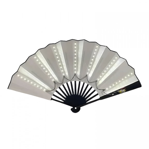 BESTSKY 2026 New Led Hand Fan,Light Up Fans for Line Dancing,Foldable,Cool Line Dance Popping Fans for Glowing Stage Performance Disco Bar