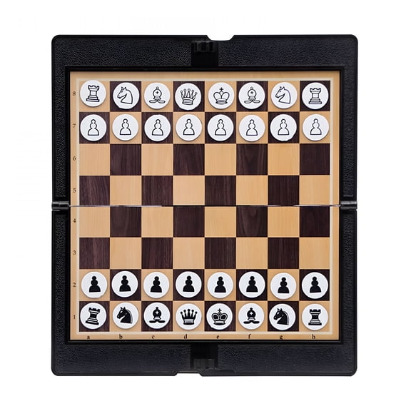 BESTSKY 2026 New Magnetic Travel Foldable Chess Wallet Set 18X20Cm-Portable Perfect Travel Size Magnetic Chess Game,For Travel,Road Trips,Portable Gaming,Leisure Activities,Fun On-The-Go