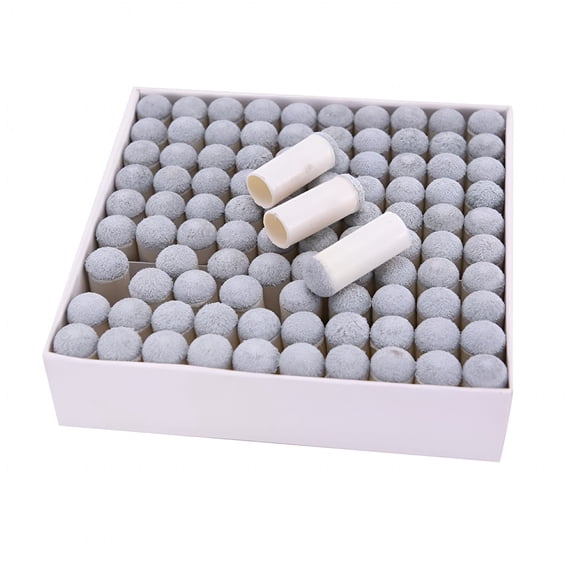 BESTSKY 2026 New Medium 9Mm Plastic Billiard Cue Tips (100 Count) for Billiards, Pool, Snooker, Game Room, Cue Repair, Practice
