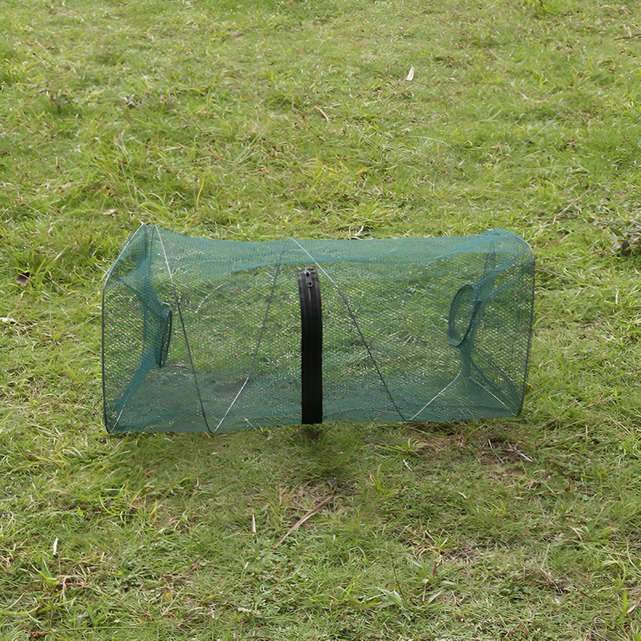 BESTSKY 2026 New Mesh Minnow Trap with Zipper Fish Shrimp Catcher Nylon ...
