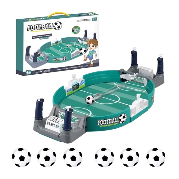 BESTSKY 2026 New Mini Foosball Plastic Tabletop Football Soccer Pinball,Green for Home Entertainment,Parties,Family Games,Office Desk Games,Indoor Fun.