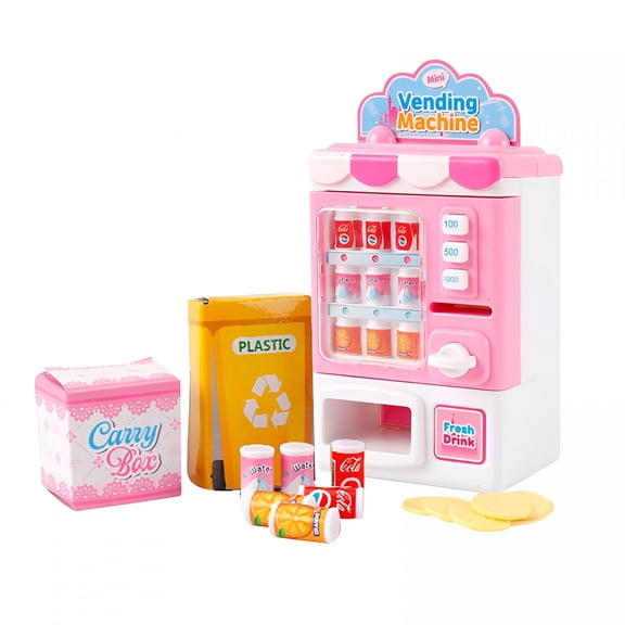 BESTSKY 2026 New Mini Vending Machine,Toy Vending Machine for Kids with Drop-Off Beverage Model,Mini Vending Machine for Drinks for Home,Playroom,Party,Classroom