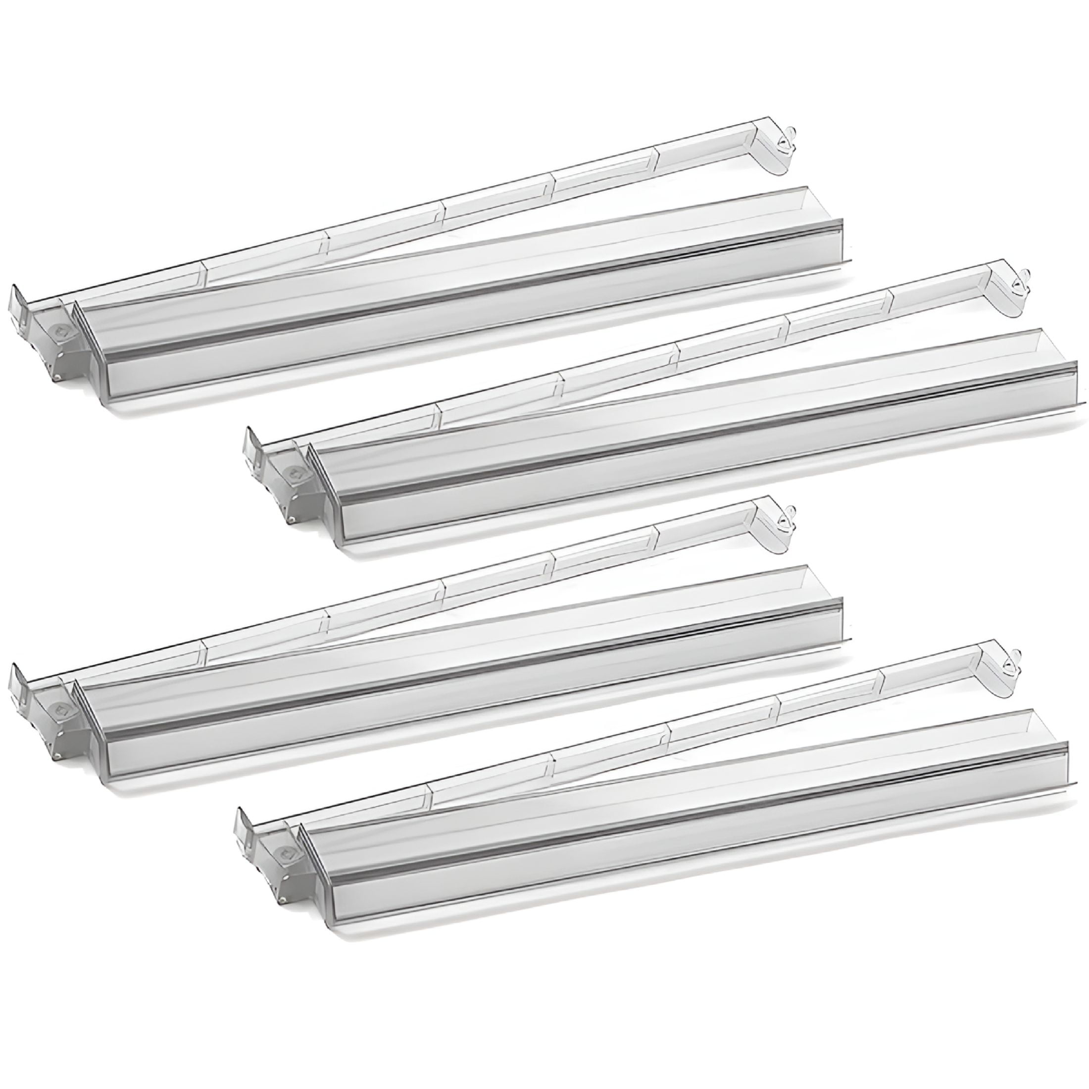 BESTSKY 2026 New Modern Mahjong Racks with Built-In Pushers - Clear Combo Rack - Set of 4 for Home Games,Family Gatherings,Game Nights,Mahjong Tournaments.
