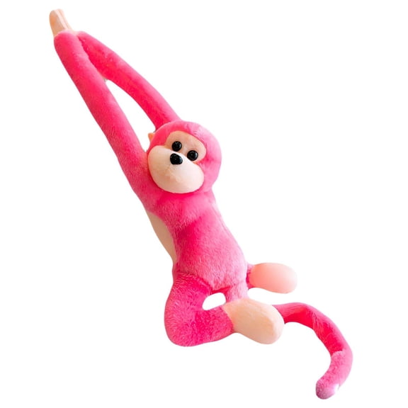 BESTSKY 2026 New Monkey Stuffed Animal Cute Monkey Plush Stuffed Monkey Fun Any Space Stuffed Animals for Adults Pink 60Cm for Relaxation Gifting Room Decor Cuddling Stress Relief