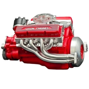 BESTSKY 2026 New New Gasoline Ohv V8 Small-Block Engine Model Kits,Diy Resin Model,Mini Build Your Own Engine Kits That Runs for Adults for Home,Workshop,Desk,Stem