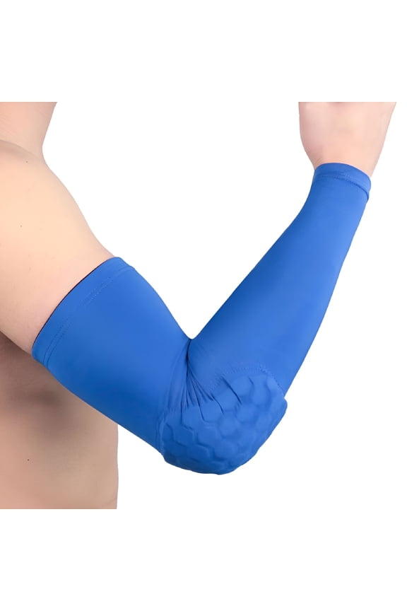 2026 New Padded Arm Sleeve, Compression Arm Sleeve W/ Elbow Pad for Football, Volleyball, Baseball Protection, Youth & Adult Sizes, Sold As Single Unit (1 Sleeve)