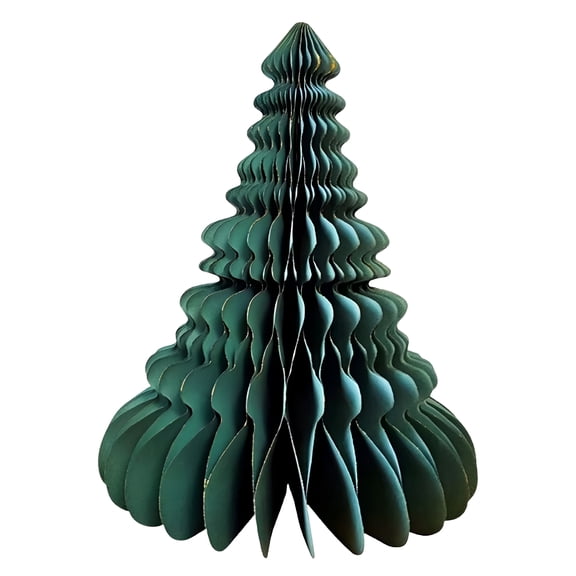 BESTSKY 2026 New Paper Christmas Tree Tabletop Decorations,Paper Tree Christmas Decoration,Large Paper Christmas Tree,Green,12.6"