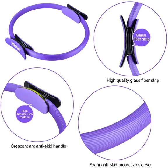 BESTSKY 2026 New Pilates , 15 Inch Magic Circle Portable Fitness , Perfect for Pilates, Toning Inner Thighs, Abs and Legs Body Sculpting, Yoga, and Resistance Training