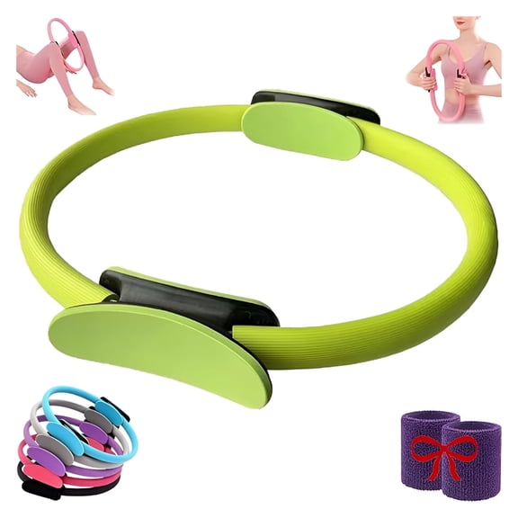 BESTSKY 2026 New Pilates for Women 15 Inch Pilates Circle with Padded Handles Yoga S Lightweight Pilates S Fitness Circle