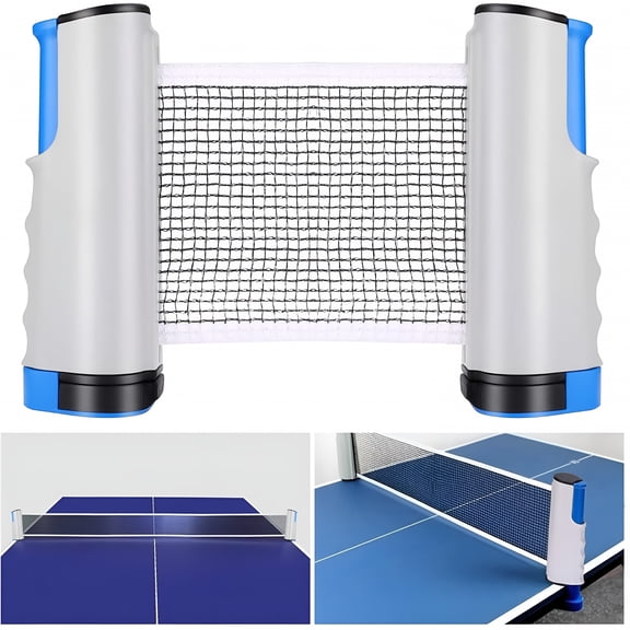 BESTSKY 2026 New Ping Pong Net, Retractable Table Tennis Net Ping Pang Net Table Tennis Net Adjustable Portable for Indoor and Outdoor, Gray