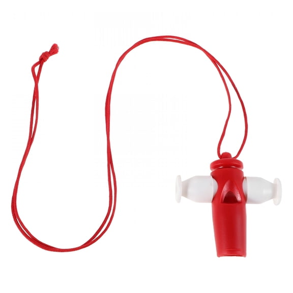 BESTSKY 2026 New Plastic Whistles for Crisp Sound Sports Whistle Ideal for Referee Teachers School Soccer Emergency Red Whistle for Teachers