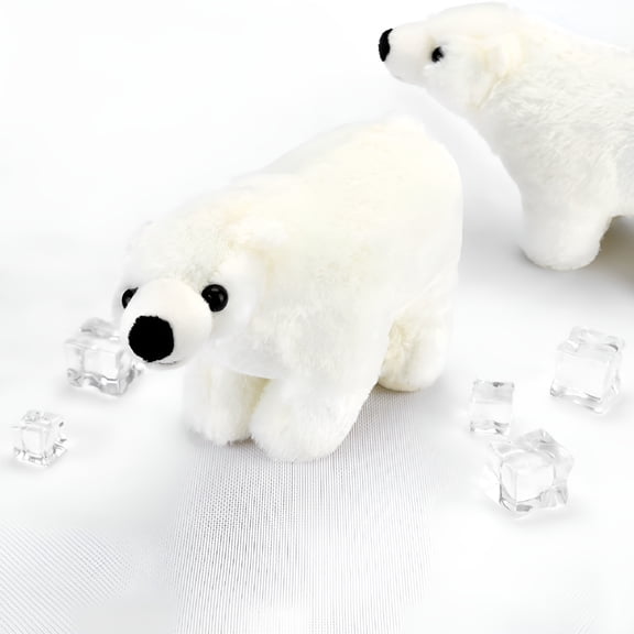 BESTSKY 2026 New Plushies Toy Christmas Cuddle Plush Polar Bear Stuffed Animal Toys Kawaii Floppy Collection for Bedroom,Playroom,Living Room,Kids Room,Gift