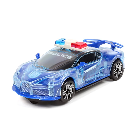 BESTSKY 2026 New Police Car Toy Cool Light Effects Police Car Visual Impact Truck Toys Blue for Imaginative Play Collecting Role-Playing Display