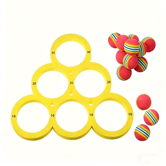 BESTSKY 2026 New Pool Game with 10 Colorful Tossing Balls,Swimming Pool Party Toys,Water Sports Pool Toss Game for Family Party for Pool,Backyard,Beach,Family,Party,Water Games