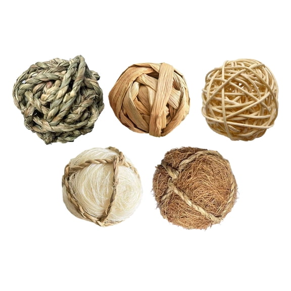 BESTSKY 2026 New Rabbit Chew Toys,Fresh Apple Wood Chew Toys for Small Pets,Handcrafted Rattan Guinea Pig Toys,Natural Teeth Care Chew Toys for Rabbits