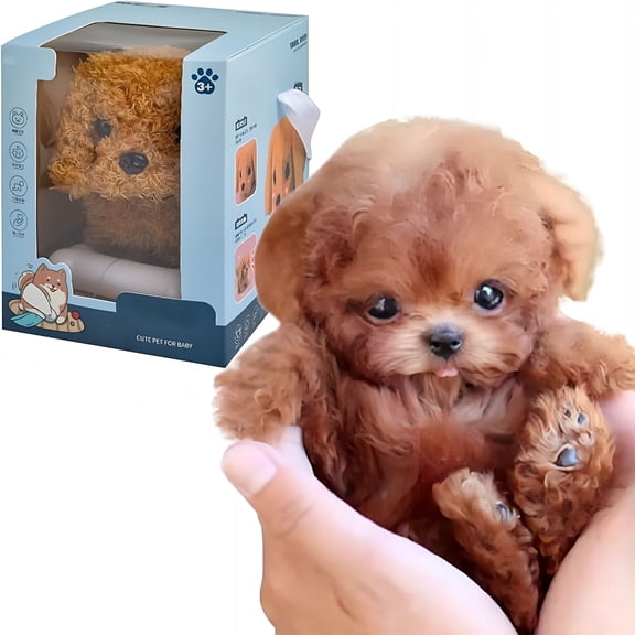 BESTSKY 2026 New Realistic Robot Puppy,Robot Puppy That Acts Like A Real Puppy,Cute Soft Robot Dog That Walks and Barks for Play,Gift,Companion Robot Dog That Acts Like A Real Dog