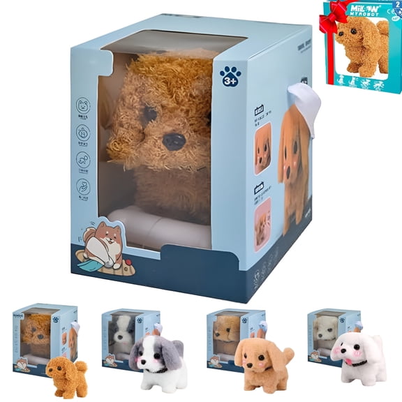 BESTSKY 2026 New My Realistic Robot Puppy,Robot Puppy That Acts Like A Real Puppy,Toy Dogs That Walk and Bark,Like A Real Puppy Without Battery for Kids Play,Home Play,Party Favor,Gift,Role Play