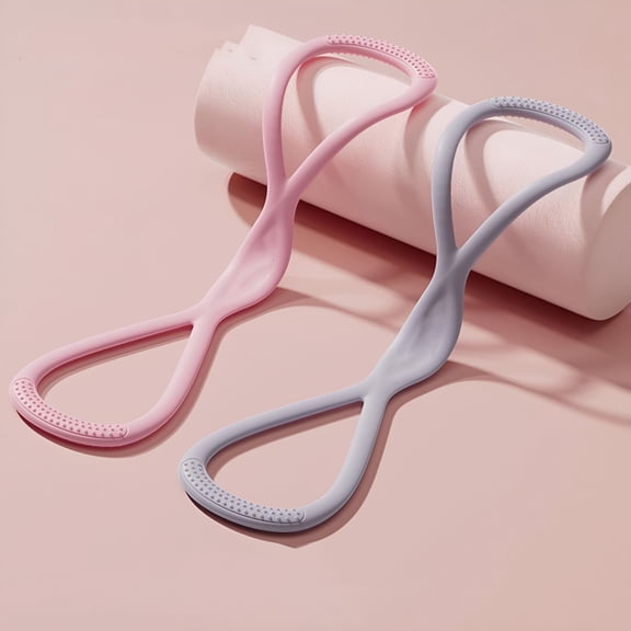 BESTSKY 2026 New Resistance Bands,Figure 8 Exercise Bands for Women Men,8 Shaped Resistance Rubber Band for Arms,Back,Shoulder Stretch with Handles,Gift for Sports Lover/Beginner,Not Break,Portable