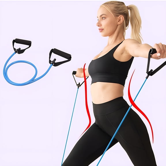 BESTSKY 2026 New Resistance Bands with Handles,Single Resistance Bands,Exercise Bands with Handles,For Resistance Training,Physical Therapy,Home Workouts,Fitness,Pilates