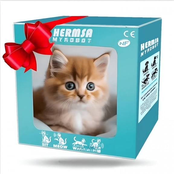 BESTSKY 2026 New Robot Puppy,My Realistic Robot Puppy,Robot Cat That Acts Like A Real Cat,Interactive Robots Cat,Walking,Barking,Tail Wagging,For Pet Lovers